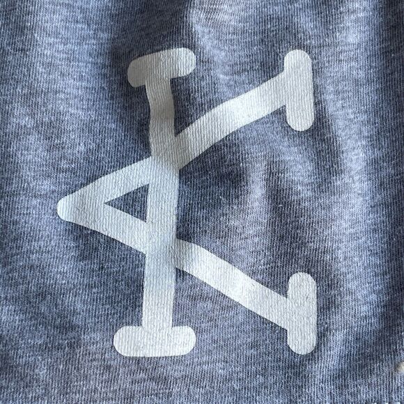 HF Hassle Free‎ Shirt Mens Medium Gray Weightlifter Graphic Print Short Sleeve - Picture 4 of 10